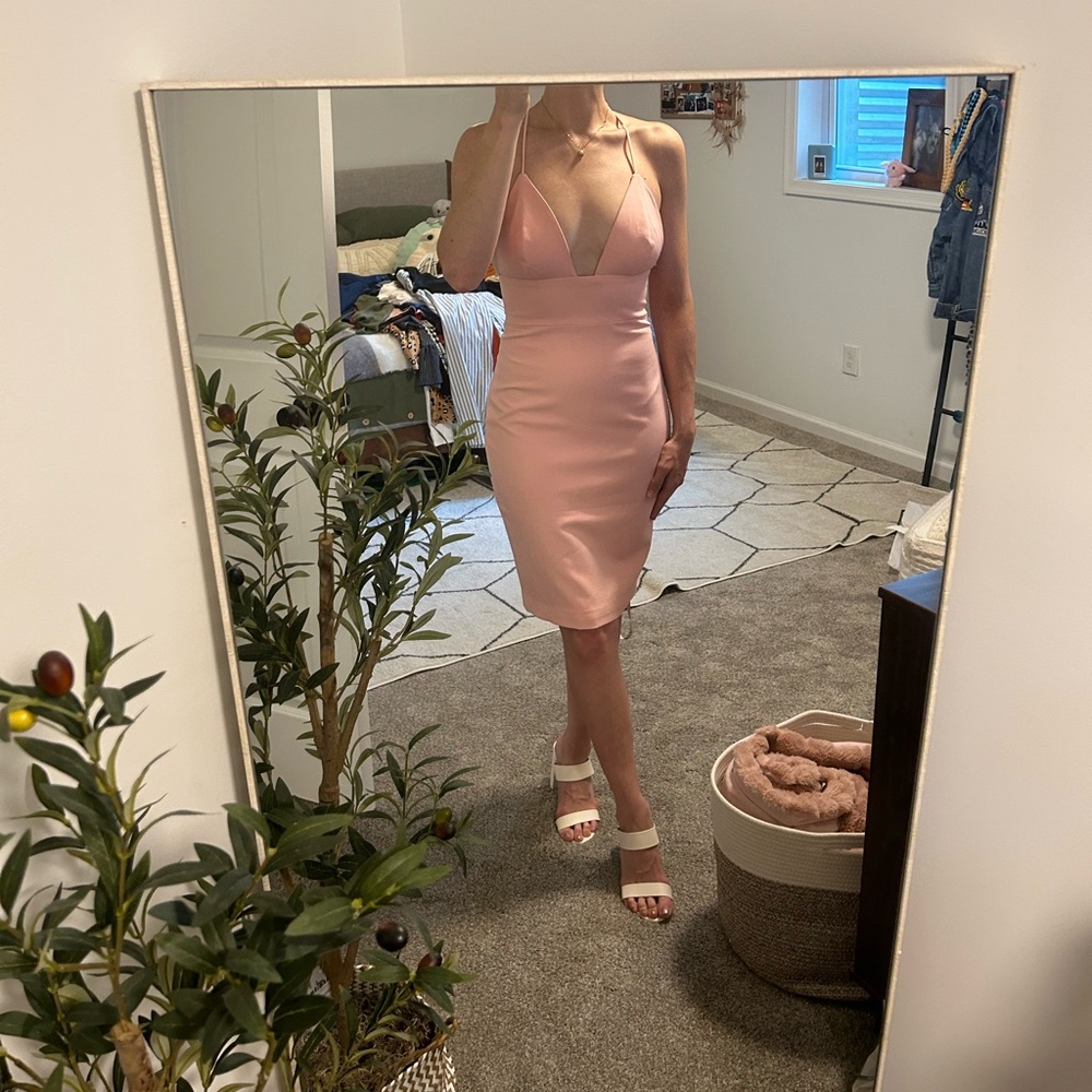 House of CB Blush dress.